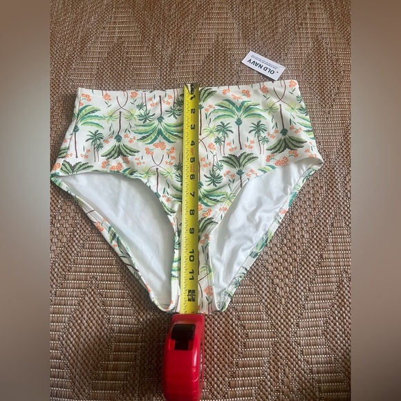 Old Navy Women's High-Waisted Bikini Swim Bottoms,Palm Tree Print,Size M,NWT - Picture 2 of 7